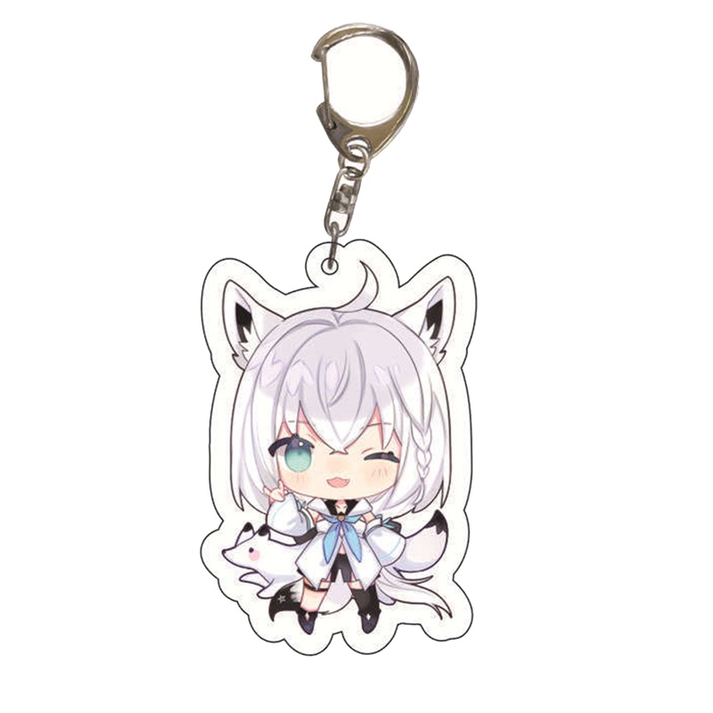 Móc Khóa Hình Hoa Hololive Vtuber Q Dễ Thương Phiên Bản Q Inugami Korone Shirakami Fubuki Usada Pekora Minato Aqua