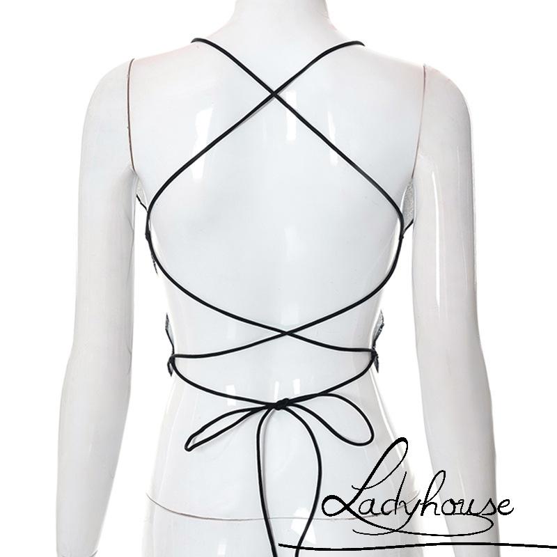 Áo Croptop Hai Dây Không Tay Hở Lưng In Họa Tiết Bướm Cổ Điển Y2K Mùa Hè 2022 Cho Nữ