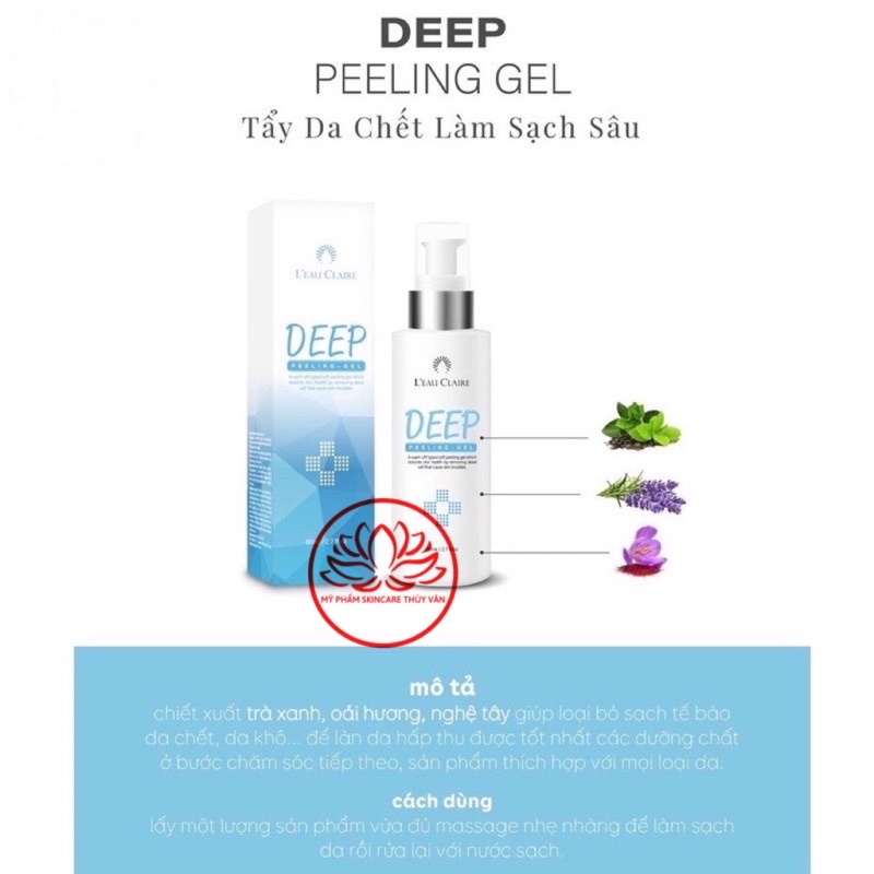 Tẩy Da Chết Sạch Sâu Hàn Quốc Chính Hãng LEAU CLAIRE 80ml