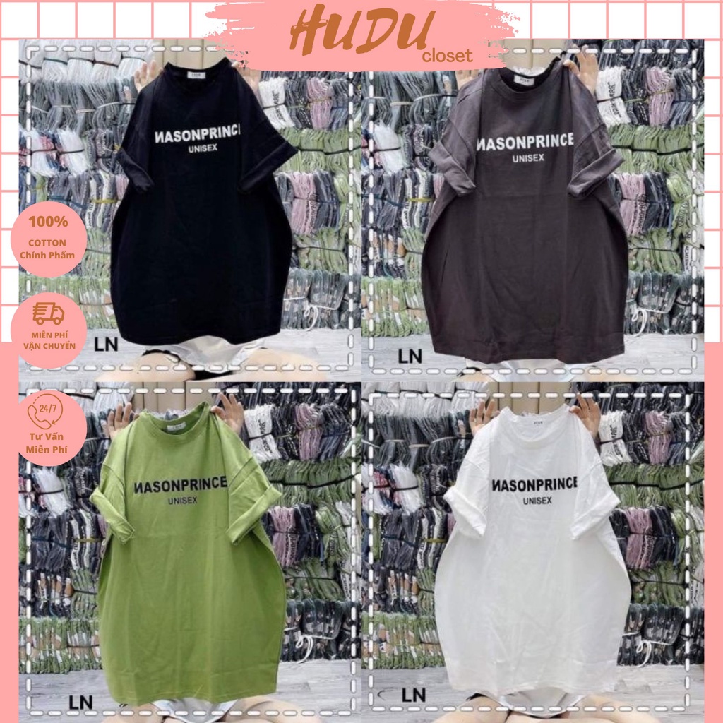 Áo Phông Thun 3158 Cotton Khô Form Rộng Nam Nữ In Chữ NASON Unisex