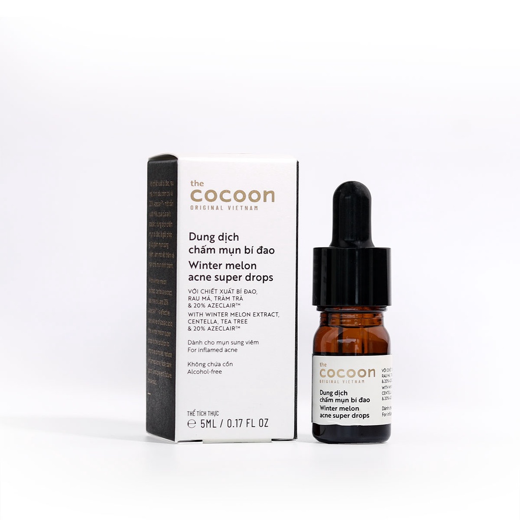 Bộ tinh chất bí đao cocoon 70ml + Dung Dịch Chấm mụn bí đao cocoon 5ml