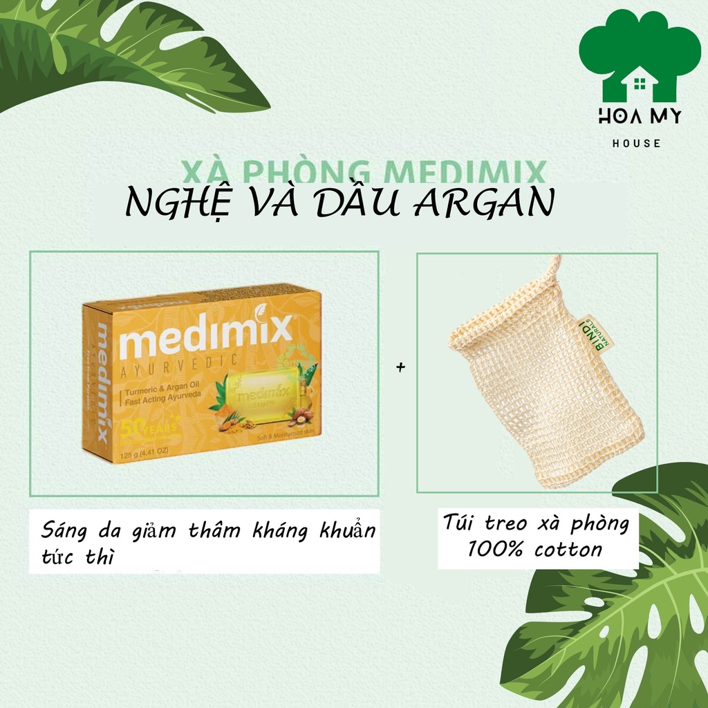 Xà phòng nghệ và dầu argan Ayurvedic Turmeric & Argan Oil 125g