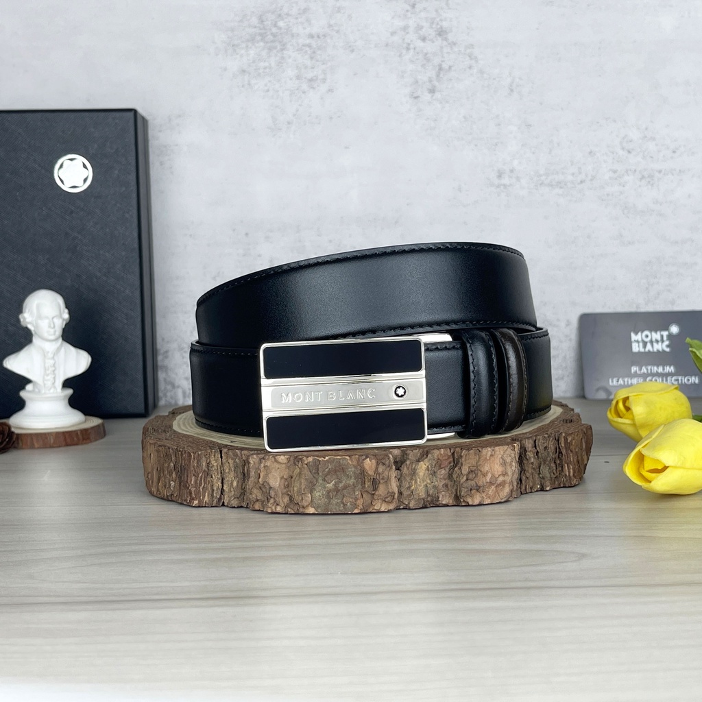 Thắt lưng Monblanc Contemporary Reversible Black/Brown Leather Belt