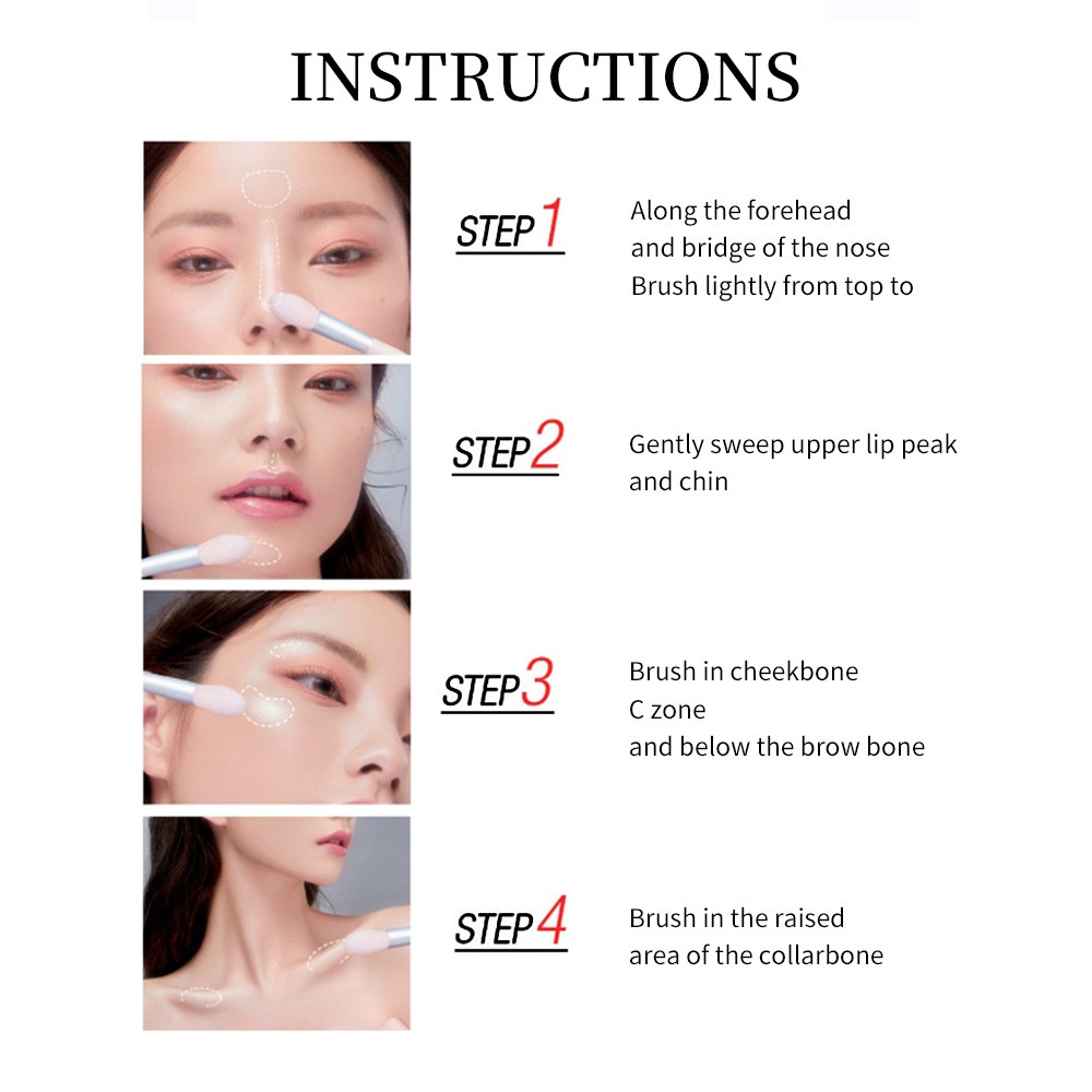 Bảng phấn tạo khối và bắt sáng FENLI E0401 4 trong 1 tạo hiệu ứng lấp lánh 7g | BigBuy360 - bigbuy360.vn