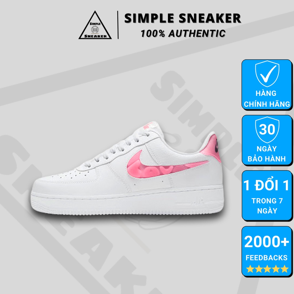 Nike AF1 Chính Hãng FREESHIP Giày Air Force 1 Valentine Love For All - Giày Thể Thao Nữ Auth - Simple Sneaker