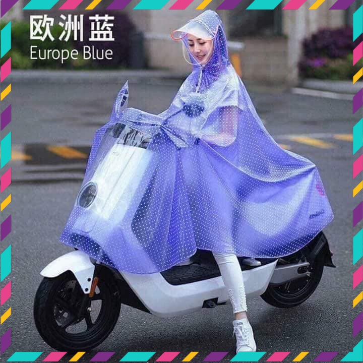 Áo mưa chấm bi 1 đầu
