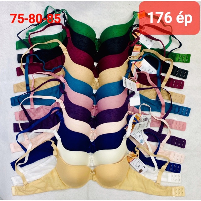 Áo ngực (176) mút đúc ép đầy 3cm vải gấm