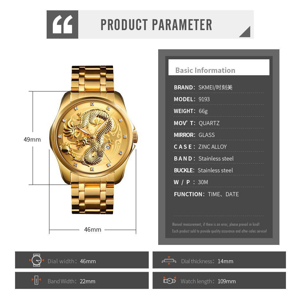 Đồng hồ nam SKMEI 9193 chính hãng thiết kế tỉ mỉ | BigBuy360 - bigbuy360.vn