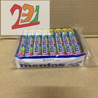 Vỉ x16 thỏi Kẹo Mentos Cầu Vồng 480g