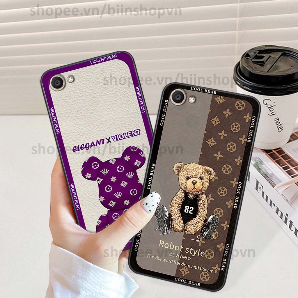 Ốp Vivo V5 / V5 Plus / Y67 hình gấu bear brick đẹp độc lạ, thời trang, cá tính
