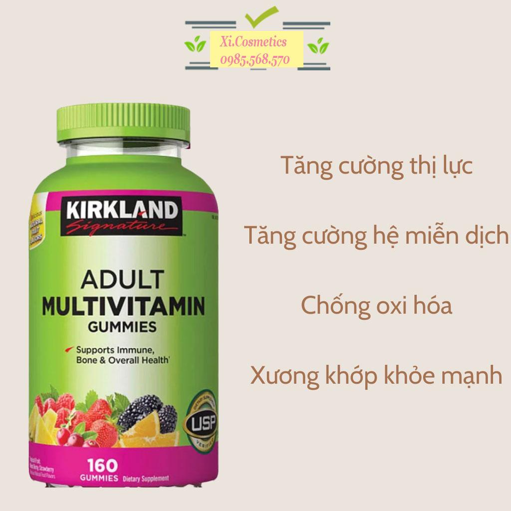 Kẹo dẻo bổ sung Vitamin ADULT MULTIVITAMIN GUMMIES KIRKLAND SIGNATURE 160 viên