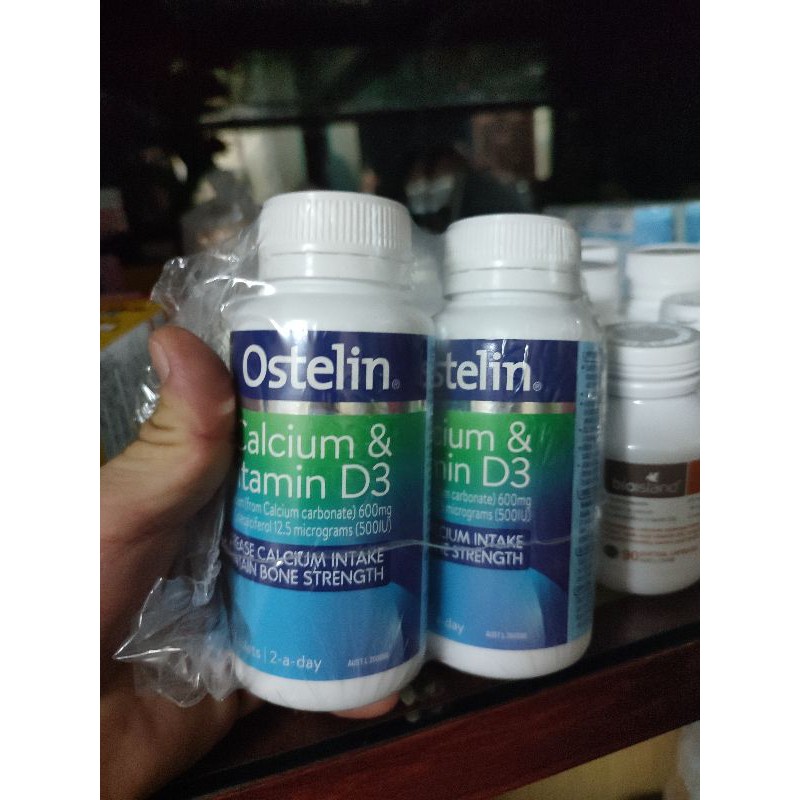 Viên Uống Bổ Sung Vitamin D & Canxi Ostelin Calcium & Vitamin D3 130 Viên Úc