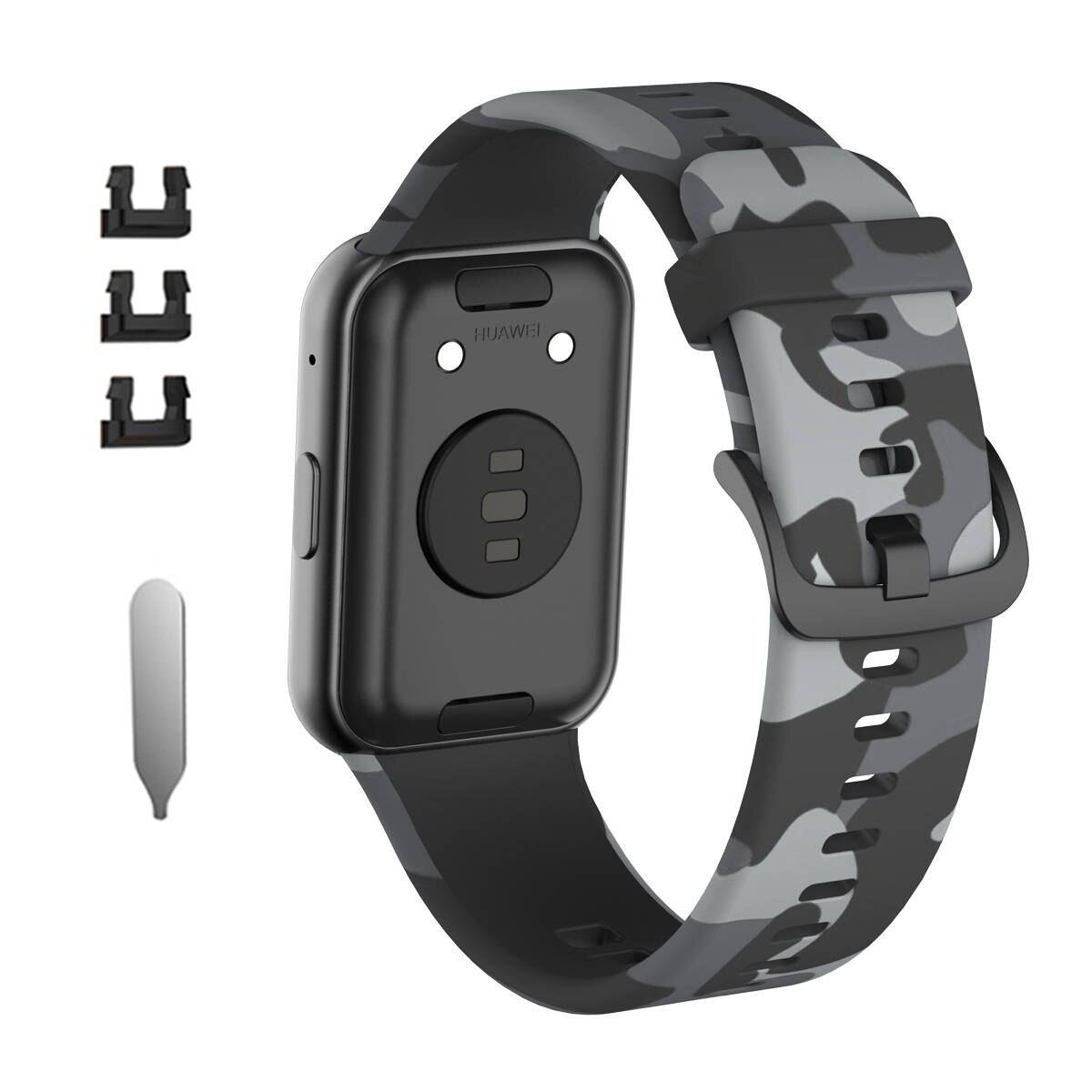 Dây đeo silicon in họa tiết chống nước cho đồng hồ thông minh Huawei Watch Fit 2021