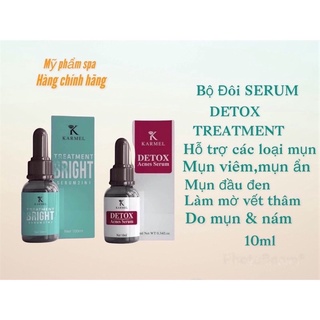 Bộ đôi serum detox-treatment bright-kamel-sạch mụn,sáng da,mờ thâm nám