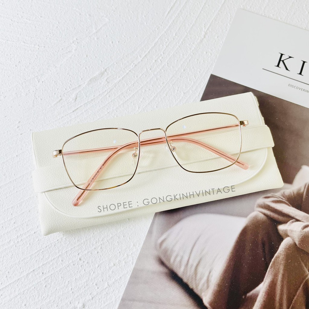 Gọng kính cận nữ , kim loại mảnh dáng vuông Fiveminutes 8818 nhiều màu siêu xinh | BigBuy360 - bigbuy360.vn