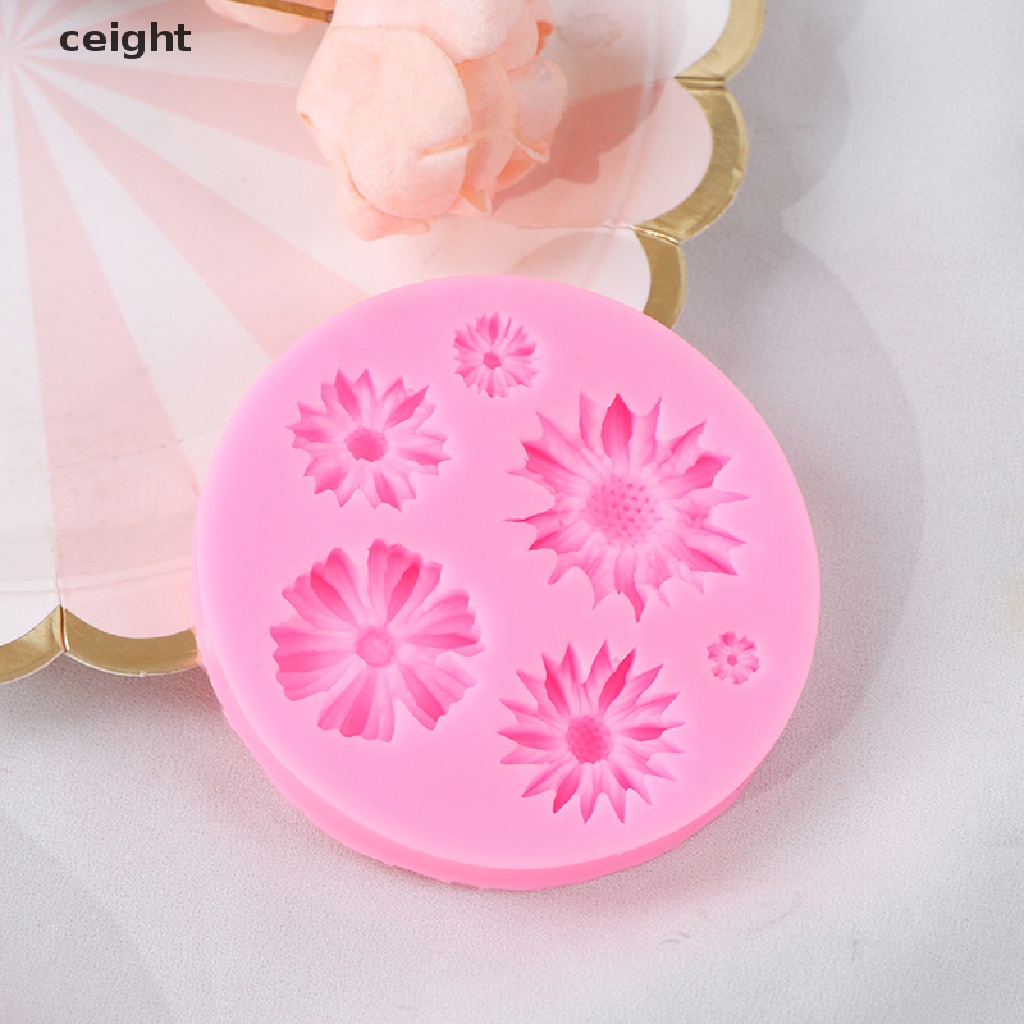 Khuôn silicon 3D hình hoa cho làm bánh