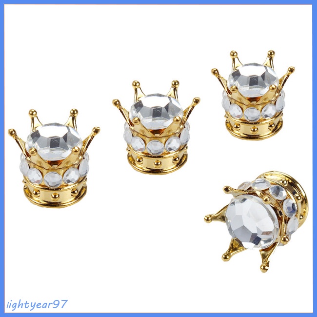 [COD] Nắp Van Khí Bánh Xe Hơi Kiểu Vương Miện Phổ Biến Chống Bụi