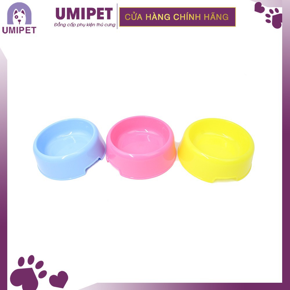 Bát nhựa đựng thức ăn cho Chó Mèo UMIPET - Bát ăn nhựa hình tròn cao cấp cho Chó Mèo
