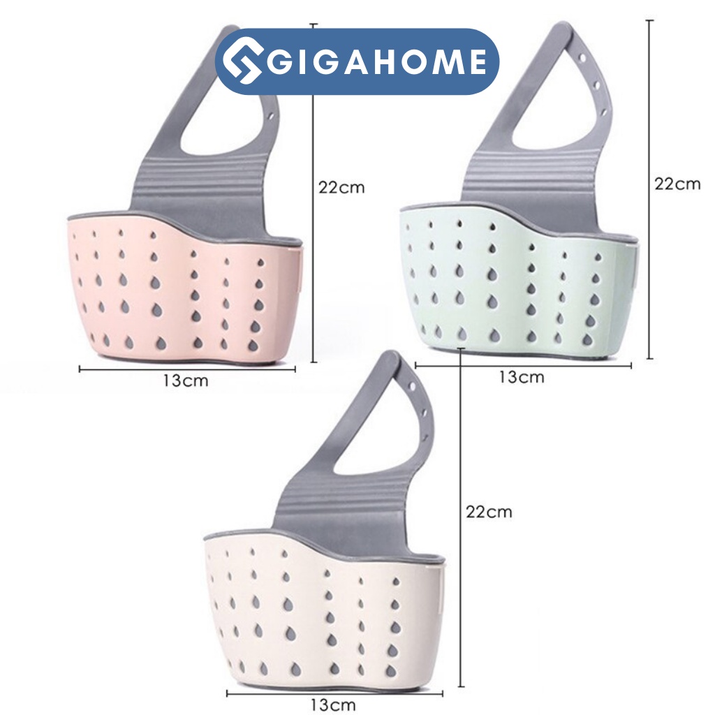 Giỏ Nhựa Đựng Đồ Treo Bồn Rửa Chén 2 Tầng GIGAHOME Hình Giọt Nước 9814
