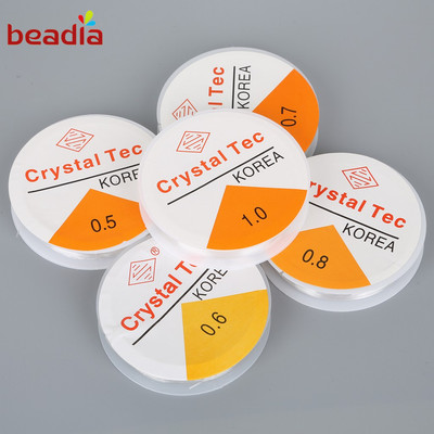 Beadia mùa hè 1 Cuộn Dây Cước Co Giãn Đường Kính 0.5mm Dài 5M-15M Làm Trang Sức Thủ Công