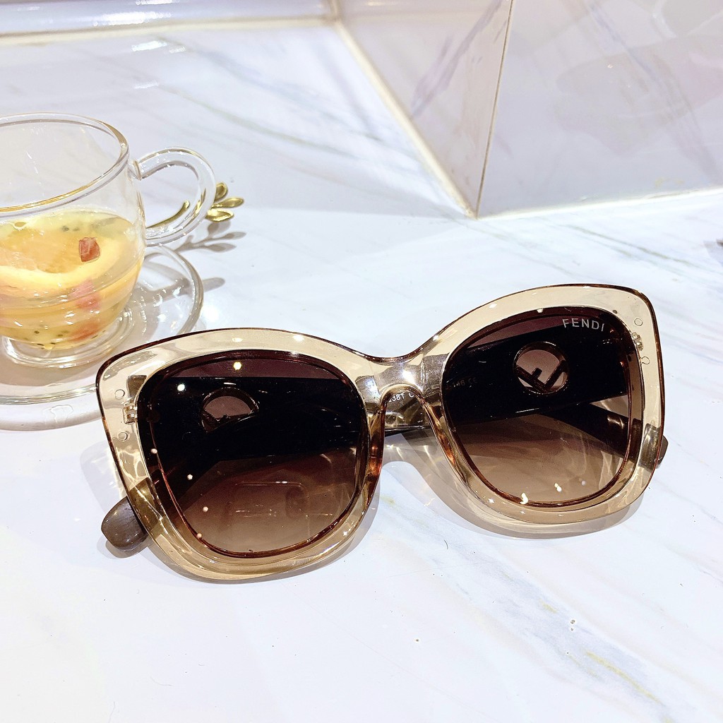 Kính mát nữ CAMILA thời trang mắt mèo bản to Châu Âu FD2381 - Kính mắt nữ