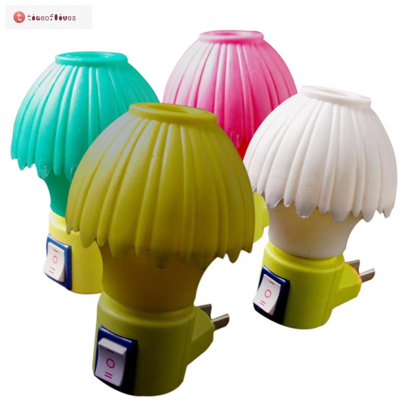Ổ cắm đèn ngủ chất liệu nhựa ABS kích thước 10*6*6cm 110V-240V 2.5W-8W tiện dụng