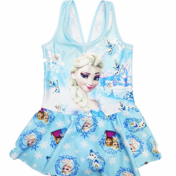 Đồ bơi Elsa váy xòe cho bé gái 2-6 tuổi đáng yêu