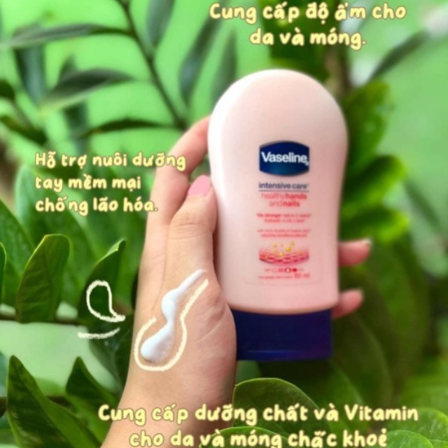 Kem dưỡng da tay và móng Vaseline Intensive Care Healthy Hands and Nails Thái Lan 85ml