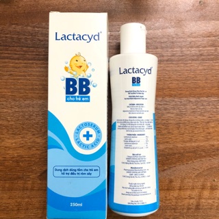 Dung dich tắm chi trẻ em Lactacyd 250ml , hỗ trợ điều trị rôm sảy