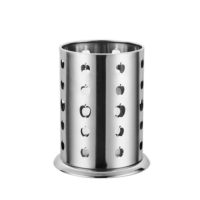 Ống Lọ Cắm Đũa thìa muỗng tròn Inox 304 có đế dày dặn đẹp/Cắm đồ dụng cụ pha chế