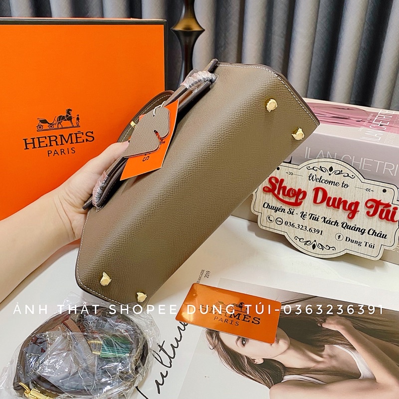 Túi xách nữ deo chéo, Túi h...m size 22 dáng ngang da mềm siêu xinh