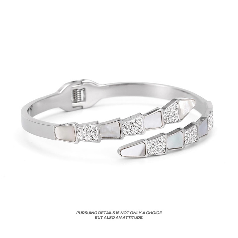 Vòng đeo tay MAYEBE LAVEND bằng thép titan phong cách Hàn Quốc dành cho nữ