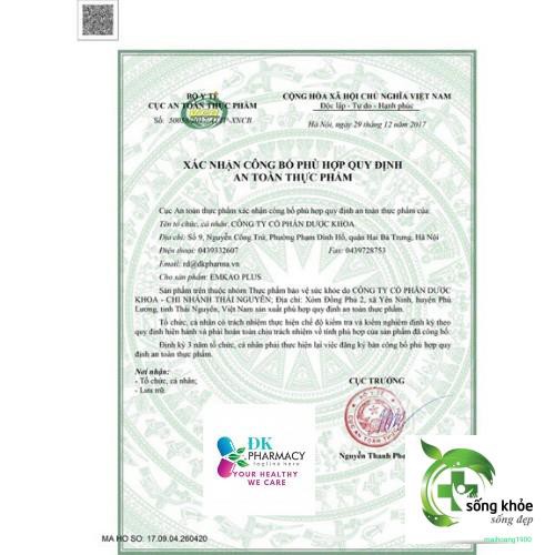 EMKAO plus vitamin d3 kết hợp k2 - Giúp bé phát triển hệ xương, răng, giảm quấy khóc đêm ở trẻ, phát triển chiều cao