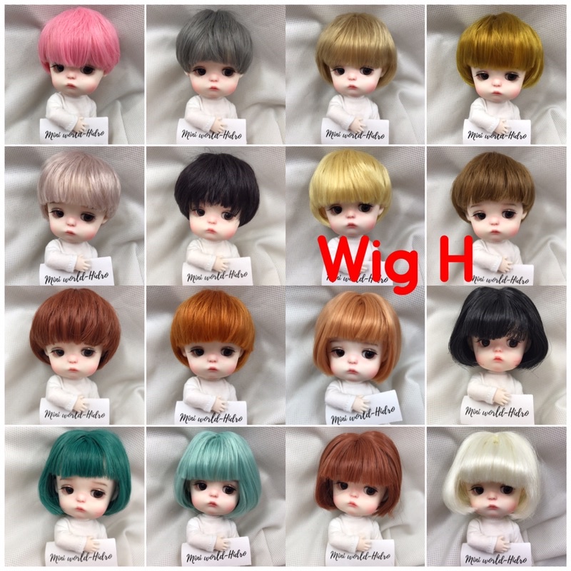 Wig Tóc giả dành cho búp bê BJD Size 1/6 mong ming meng handmade