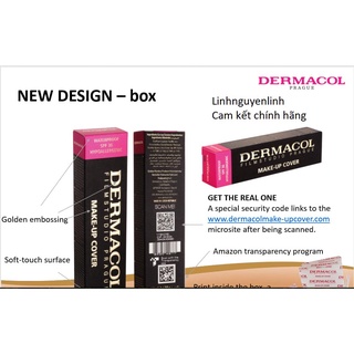 [Bạn mới nhập COSHBM -50% đơn 0Đ] KEM NỀN CHE KHUYẾT ĐIỂM DERMACOL