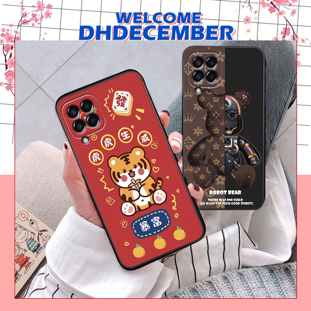 Ốp lưng Samsung Galaxy M33 5G / M53 5G / M62/ M63 in hình 3D lucky, gấu Beer xinh xắn
