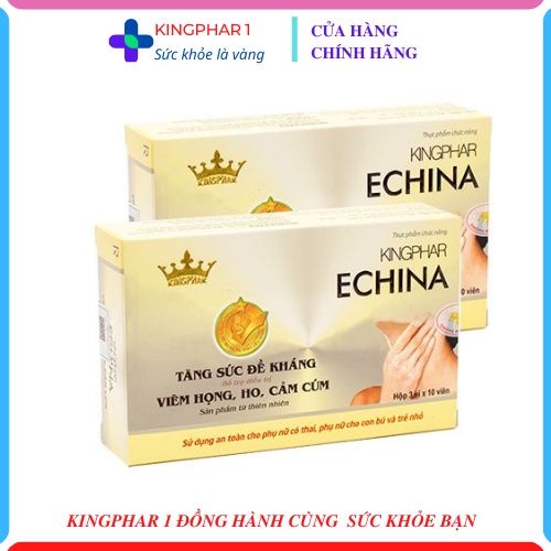 Viên Uống Echina Kingphar | Hỗ Trợ Tăng Cường Sức Đề Kháng, Giảm Nguy Cơ Cảm Cúm, Viêm Họng
