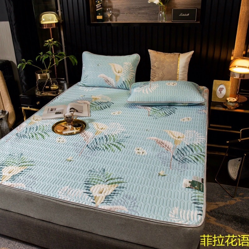 chiếu điều hoà chiếu cao su non latex mát lạnh hàng chuẩn loại 1 (tặng kèm 2 vỏ gối )