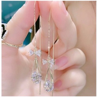 Bông tai pha lê giọt nước cao cấp