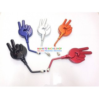 gương hậu hai ngón tay cho xe máy chân 10li