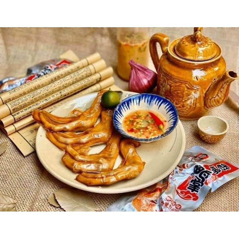 Chân vịt cay dacheng loại to 32gr ❤ Date mới nhất ❤ đồ ăn vặt Trung Quốc