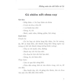 Những Món Ăn Chế Biến Từ Cá