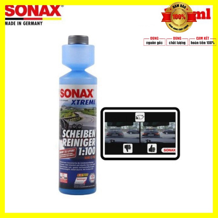 Nước rửa kính làm sạch và làm trong kính thương hiệu Sonax của Đức - 271141 Dung tích 250 ml