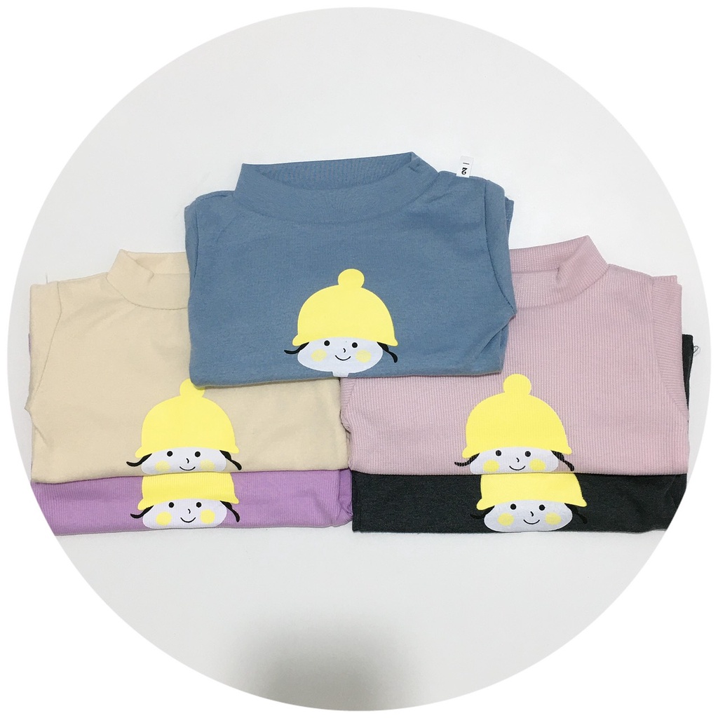 Áo len tăm cổ cao 2 phân cho bé gái từ 7-20kg K011