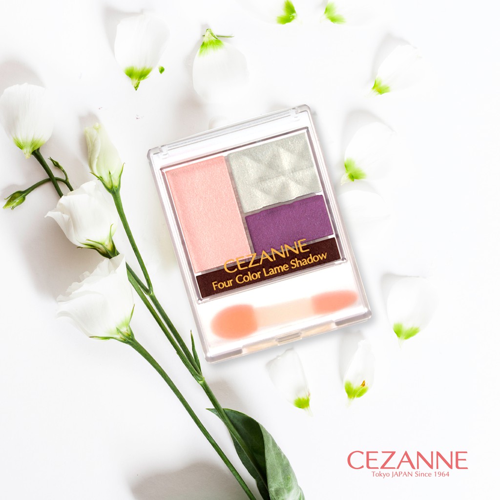 Phấn mắt Cezanne Four Color Lame Shadow 3.8G