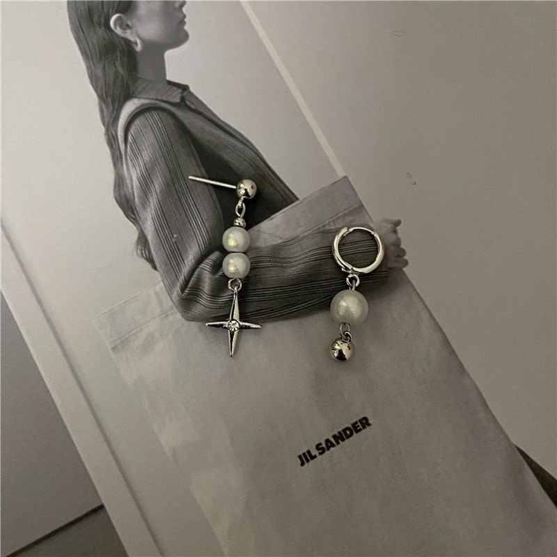 Khuyên Tai Bạc Đính Ngọc Trai Nhân Tạo Thiết Kế Thời Trang Mới