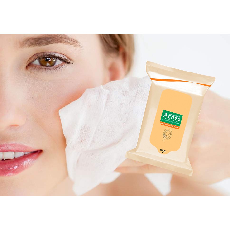 Khăn Tẩy Trang Và Lau Mặt Acnes 20 miếng/bịch