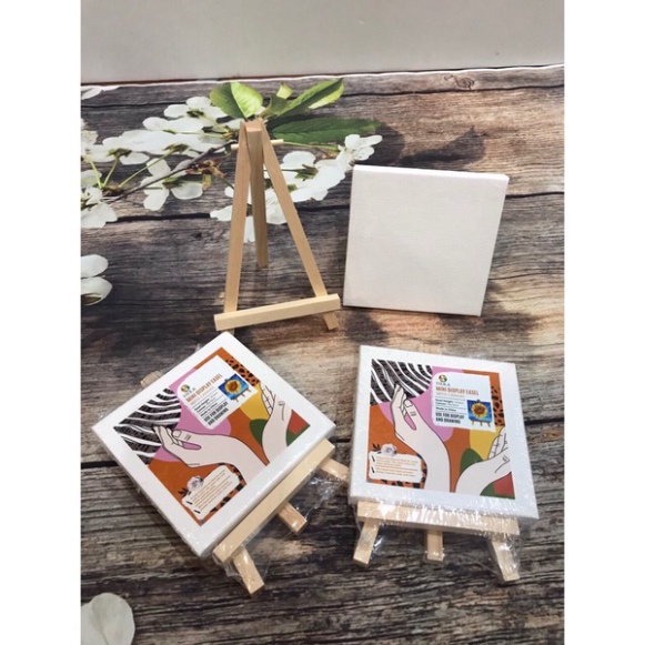 Toan canvas vải Bố vẽ Tranh kèm giá đỡ 🌈 sơn dầu❤️acrylic🌈 decor 10-10cm chắc chắn, bền đẹp