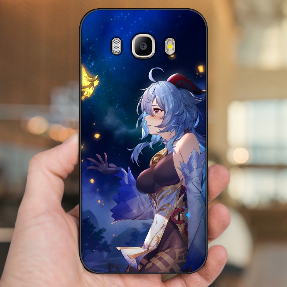 Ốp lưng Samsung J5 2016, J7 2016 viền đen in hình Ganyu Genshin Impact
