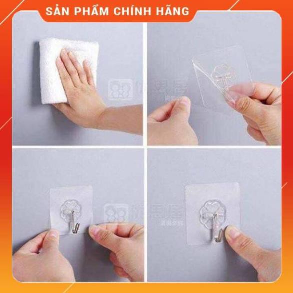 ♥️ [FLASH SALE 50%] Combo 05 Móc dán tường siêu dính 6x6cm [giá bán chỉ áp dụng nội thành hà nội]